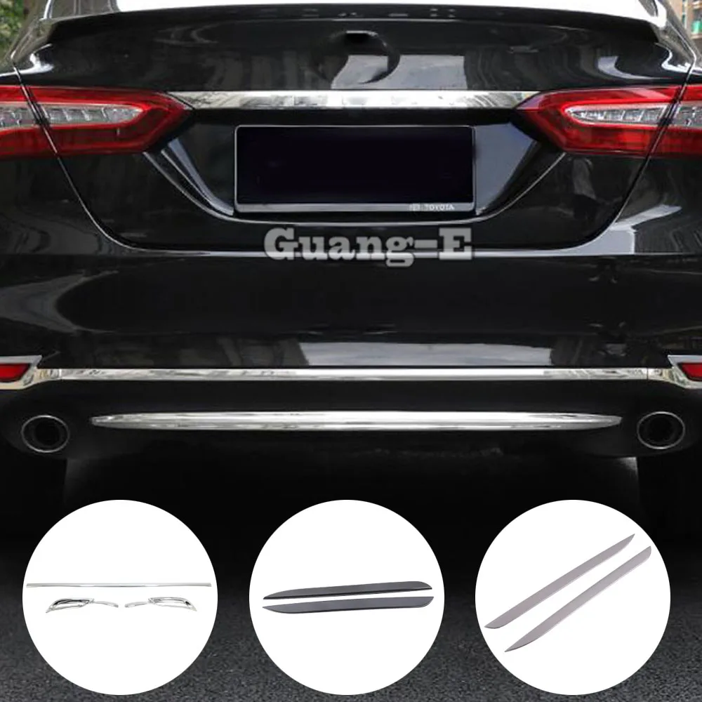 

For Toyota Camry XV70 2018 2019 2020 2021 2022 2023 Car Cover Bumper Eyebrow ABS/Steel Trim Rear Back Tail Fog Light Bottom Hood
