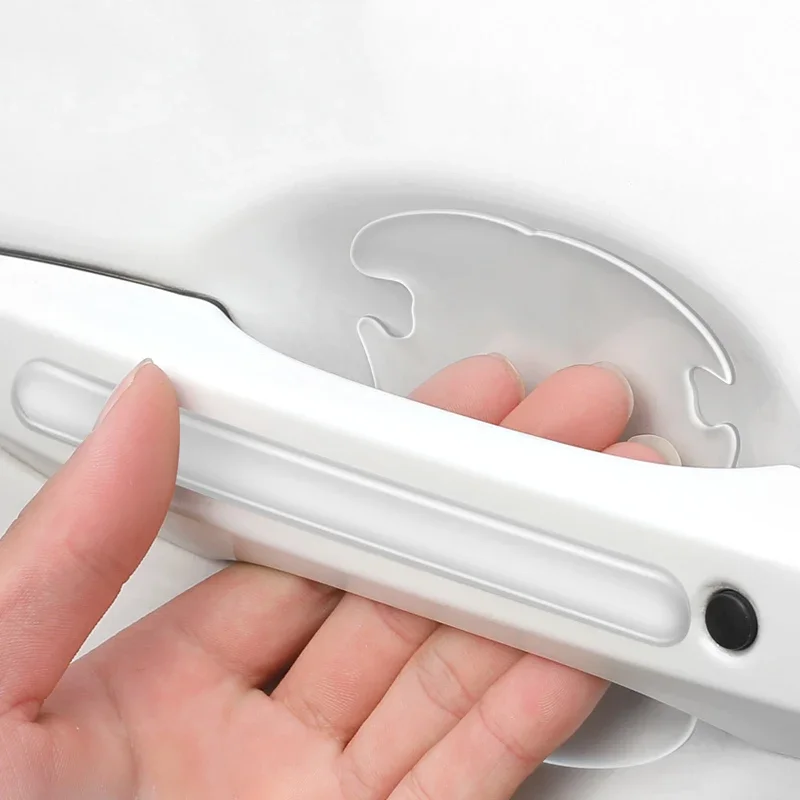 Invisible Car Door Bowl Handle Protective Sticker Anti-collision Scratch-resistant Protection Clear Strip Stickers Car Decals