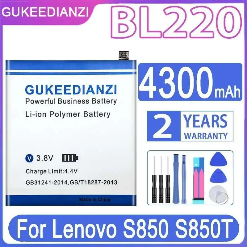 

Mobile Phone Battery For Lenovo S850 S850T Long-Lasting 4300Mah BL220
