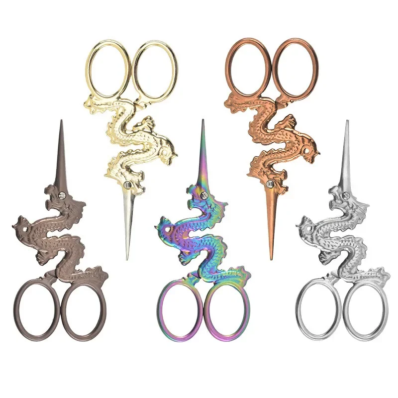 Creative Stainless Steel Unicorn Shape Sharp Household Scissors for Paper Cutting Thread DIY Handmade Embroidery Scissors