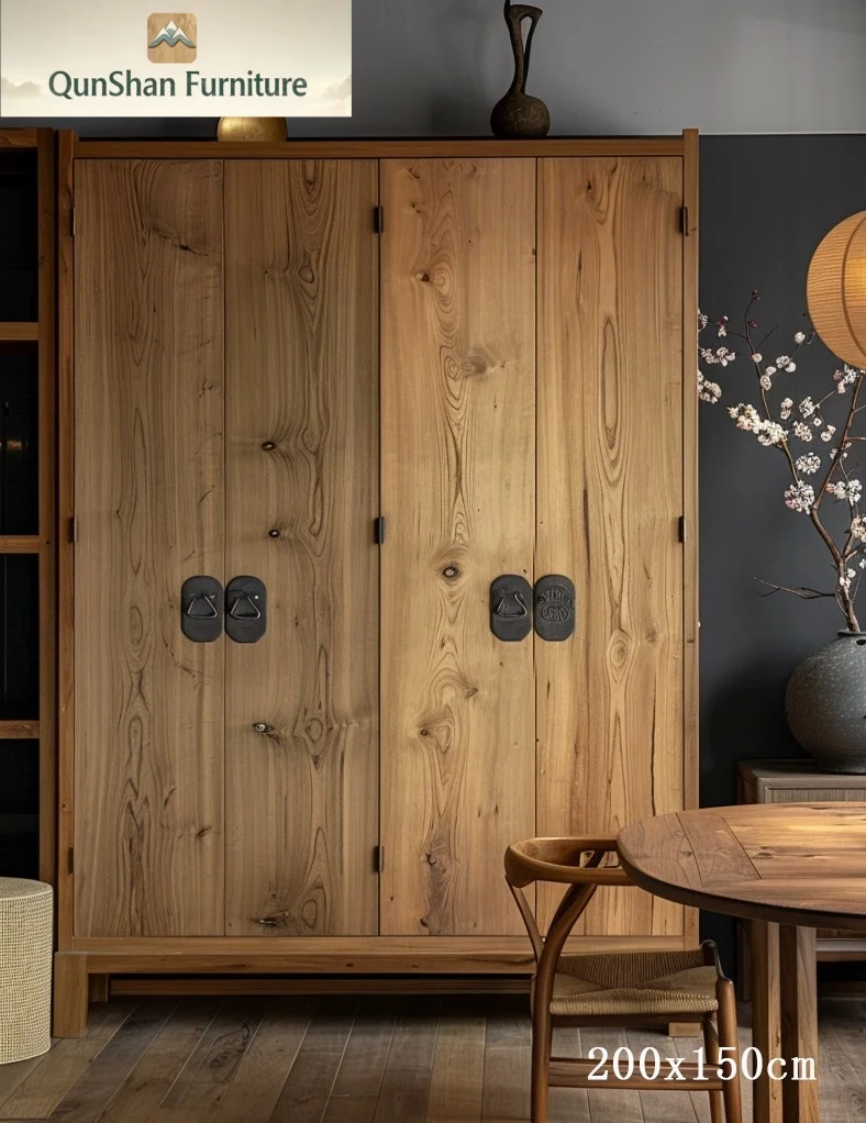 

# Log Style Solid Wood Customizable Wardrobe Locker For Bedroom And Kitchen