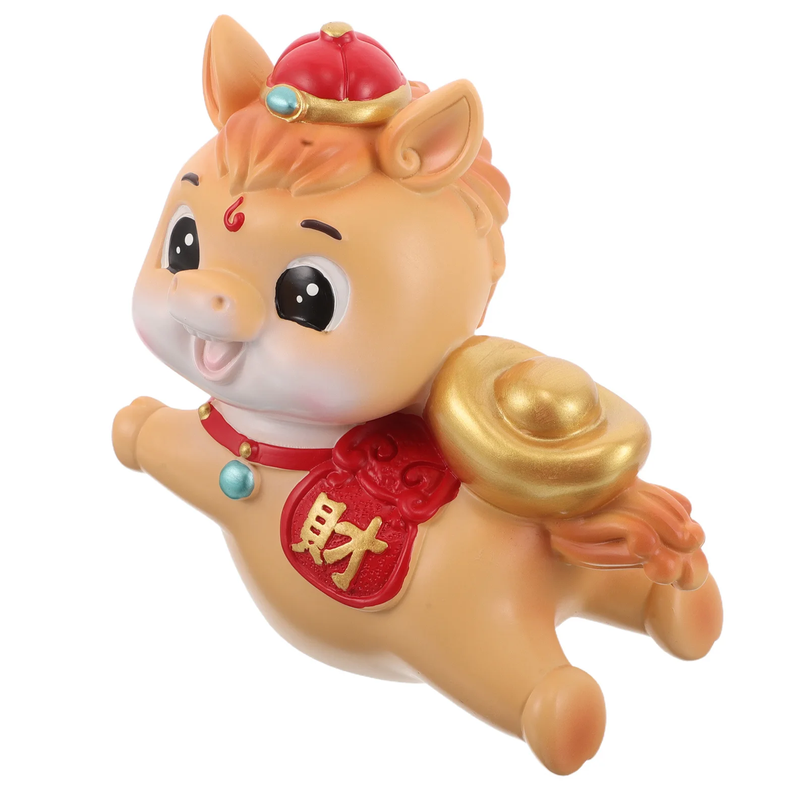 

Ceramic Year of Horse Piggy Bank 2026 Zodiac Mascot Coin Saving Box Spring Festival New Year Decoration Bank