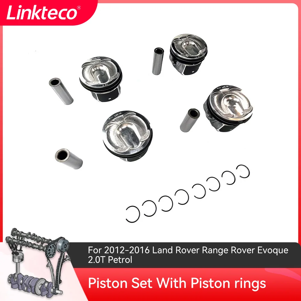 

Engine Piston Set With Piston rings for 2012-2016 Land Rover Range Rover Evoque 2.0T Petrol 241HP LR024978 GL1109 hight quality