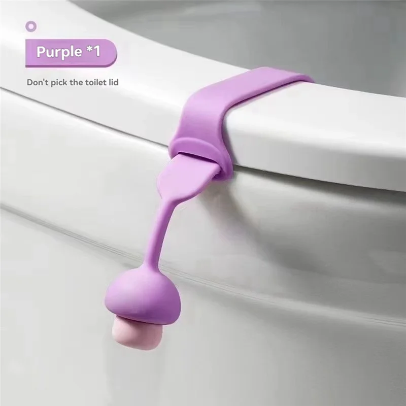 JHD 50PCS Silicone Toilet Lid Lifter-Sanitary Seat Handle, Antifouling, Easy To Lift, Suitable For Home And Public Toilets.