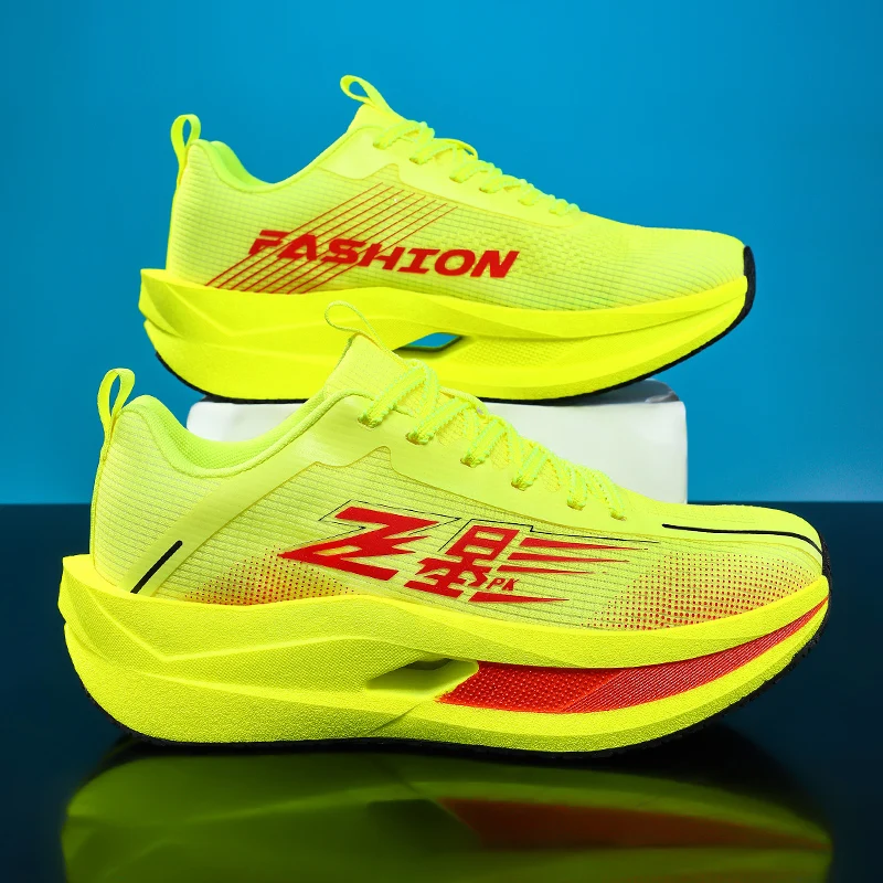 Running Shoes Men Carbon Board Marathon Sports Professional Breathable Lightweight Womens Comfortable Athletic Original Sneakers