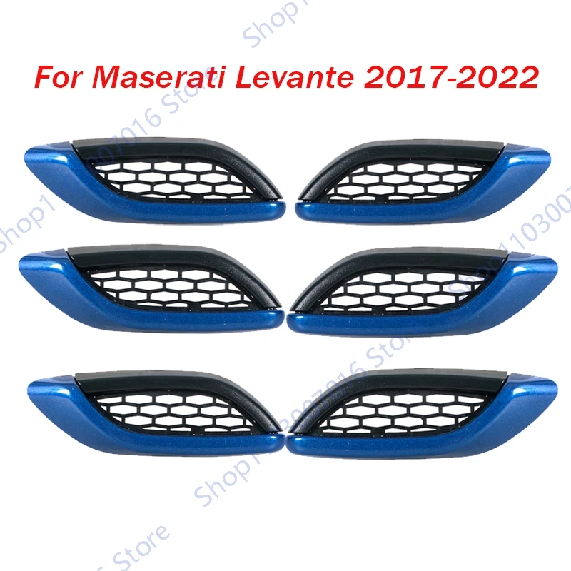 

Для Maserati Levante 2017-2020 2021 2022 синее боковое крыло автомобиля, вентиляционное отверстие, полоса, крыло передней двери 670065951 670065952