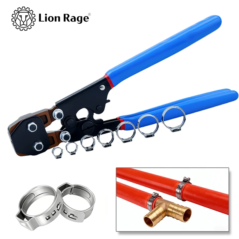 Heavy Duty Automotive Ratchet CV Joint Clamp Pliers Stainless Steel Air Water Hose Fixing Tool Crimping Pliers Nut Remover