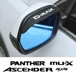 Car Rearview Mirror Rainproof Rain Eyebrow Visor Shield Cover Protector Auto Accessories For Isuzu DMAX PANTHER ASCENDER 4X4 MUX