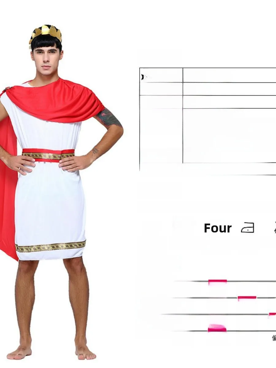 زي إله روماني للبالغين، ملابس تنكرية للرجال، ملابس أداء، زي تنكري للحفلات، ملابس لعب الأدوار، زي تقليدي صيني للعروض المسرحية