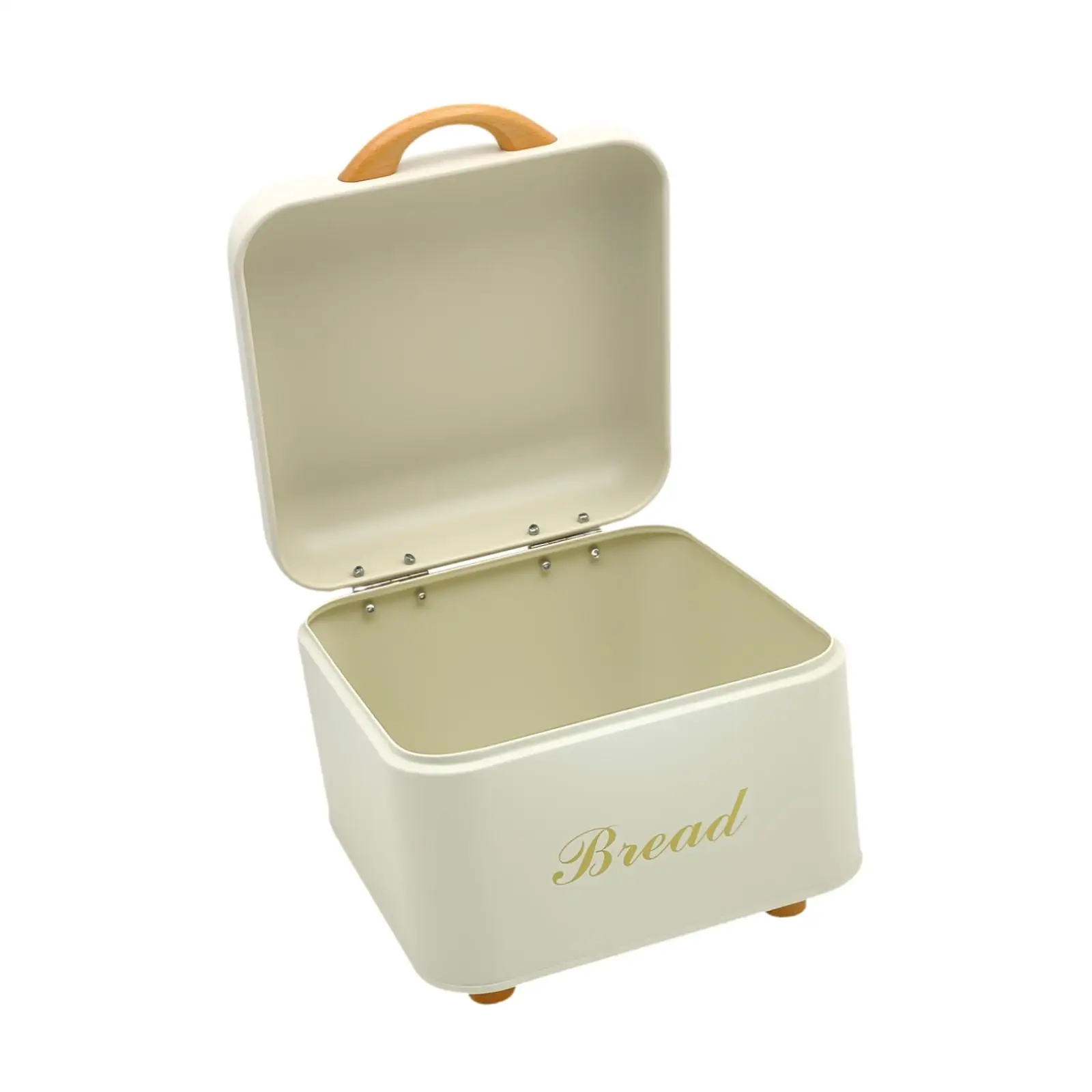 Caja de Pan de Hierro Galvanizado Resistente, Contenedor Portátil para Almacenamiento de Pan, Organizador Robusto para la Encimera de la Cocina, para Galletas y Bagels
