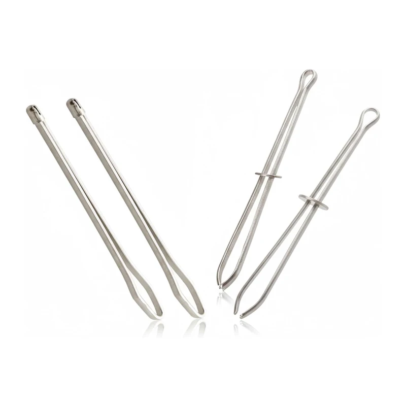 4Pcs Metal Bodkin Drawstring Threaders Set Drawstring Threader Tweezers Threader Tool for Sewing Knitting DIY Rope Threader Clip