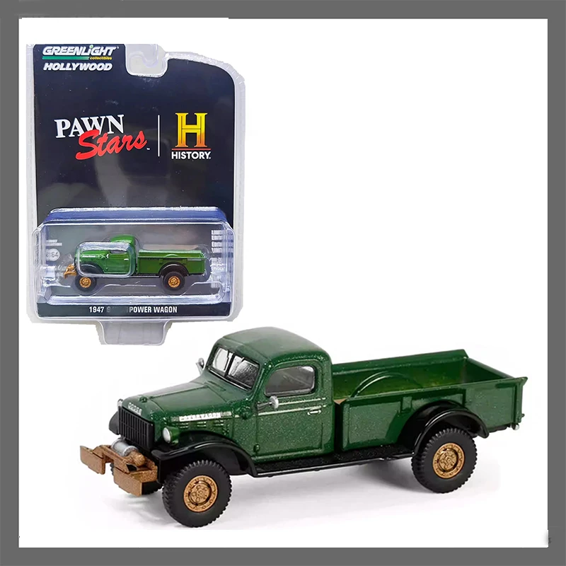 

Greenlight Machine 1:64 Зеленый грузовик из сплава, литая под давлением модель автомобиля, коллекция орнаментов, дисплей, подарки и игрушки для взрослых