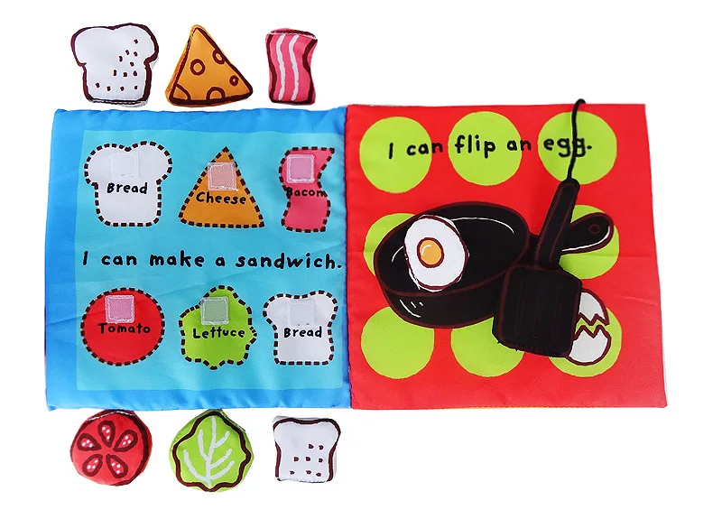 Educational Baby Toys Infant Kids Early Development Cloth Books Vehicle Animals Learning Unfolding Activity Books Gift DS19