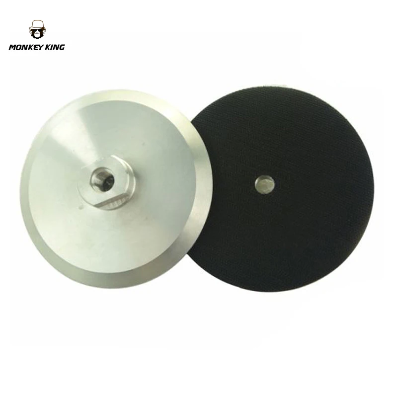 M10 M14 5/8-11 aluminium Backer z dyskiem Abranet uchwyt ścierny do żywicy diamentowy Pad polerski 100mm 125mm 5 "7 in