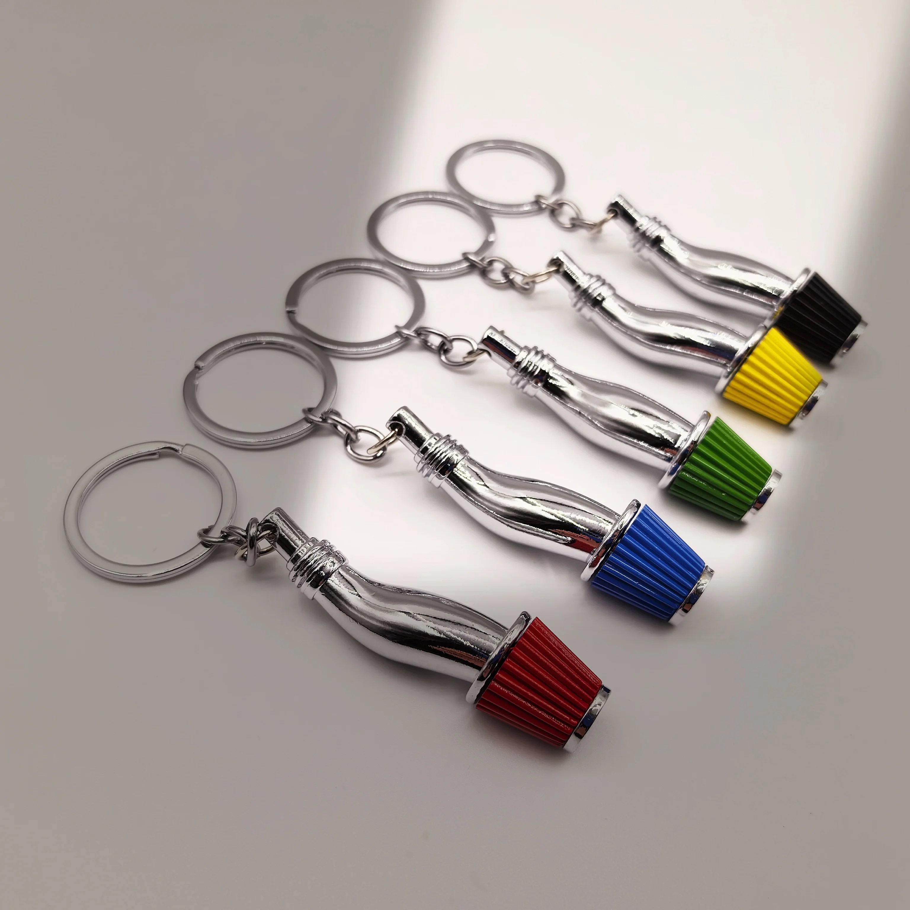 Porte-clés en métal de luxe créatif bricolage porte-clés unisexe porte-clés pendentif filtre à Air chaud cartouche modèle porte-clés direction