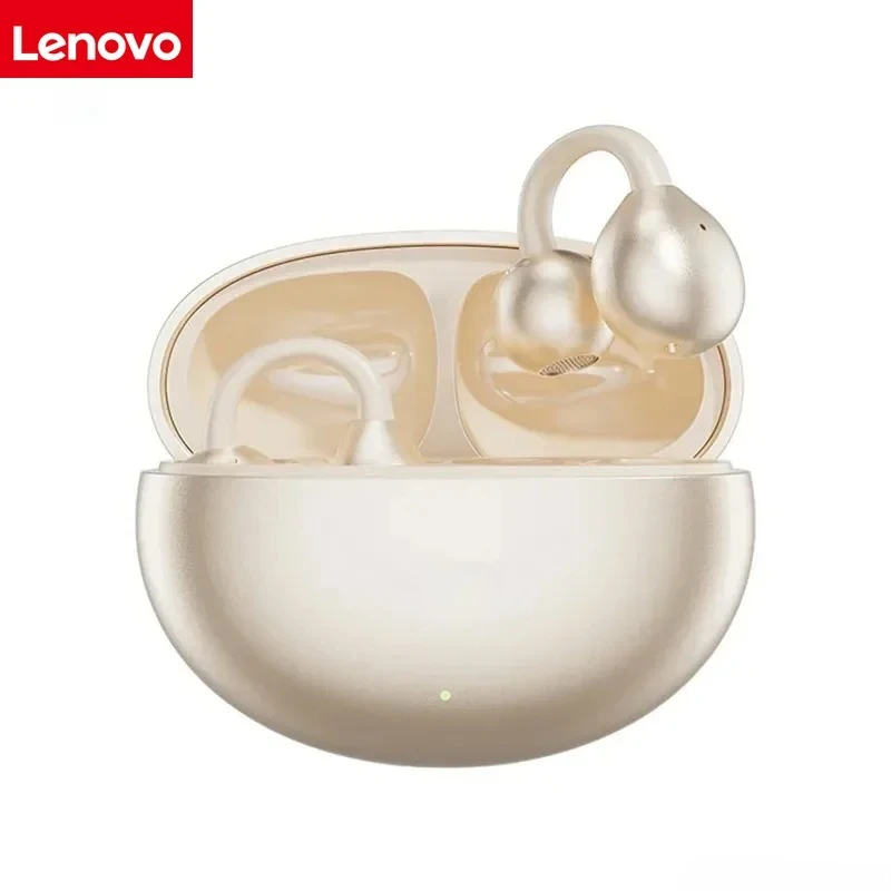 イヤホン Lenovo Ear-Clip Headphones Bluetooth 6.0 Lenovo Wireless Ear Clip Bluetooth Earphones Hi-Res Ultra Open