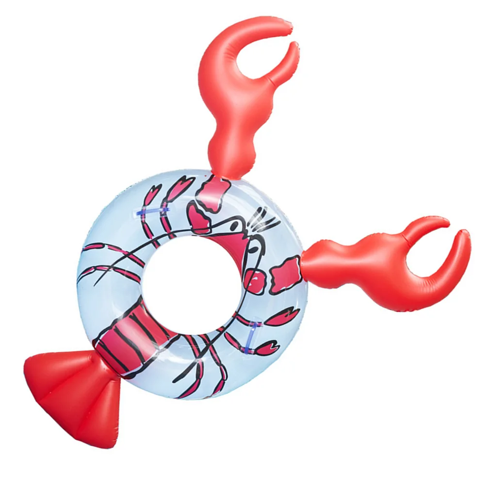 

Funny Swim Ring Lobster Inflatable Swimming Supplies Oversized Creative Pool Floats Summer Beach PVC Smooth Surface
