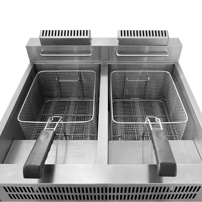 Commercial Multifunctional 6L Deep Fryer Stainless Steel Gas Powered for Restaurants Hotels Food Shops New & Used