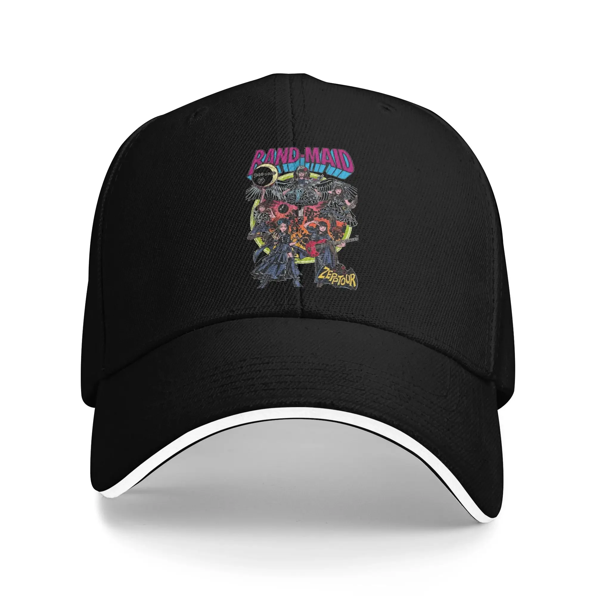 Band Maid Tokyo Metal Queens Baseball Caps Casual Sandwich Cap Men Women Polyester Sun Cap Running Golf