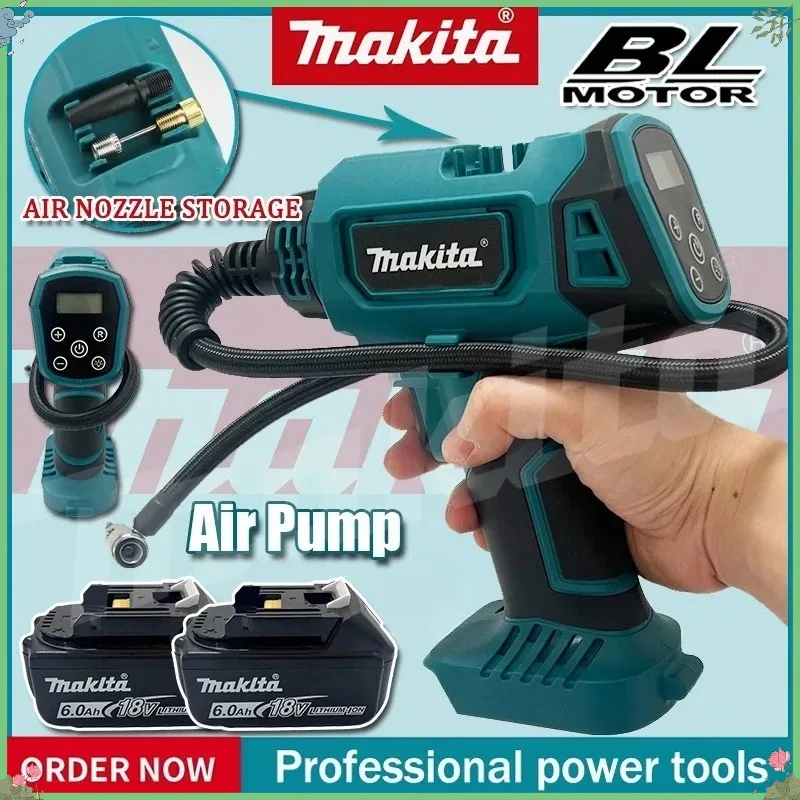 

Makita Cordless Power Tool Inflator Electric Air Pump Car mounted air compressor Automatic Handheld Air Compressor Power Tool