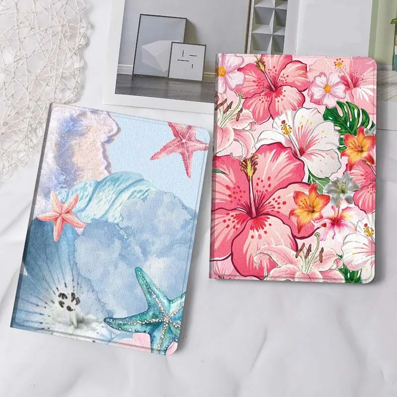 

Cartoon Starfish Beach Wave Gift Tablet Case For Samsung Tab Galaxy S6 S11 A A7 A8 A9 A11 10.1 10.4 10.5 Plus Lite