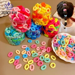 100 Pcs/pack Multicolor High Elasticity Hair Ties Girls Mini Hair Rings Hair Accessories Rubber Band Headwear For Kids