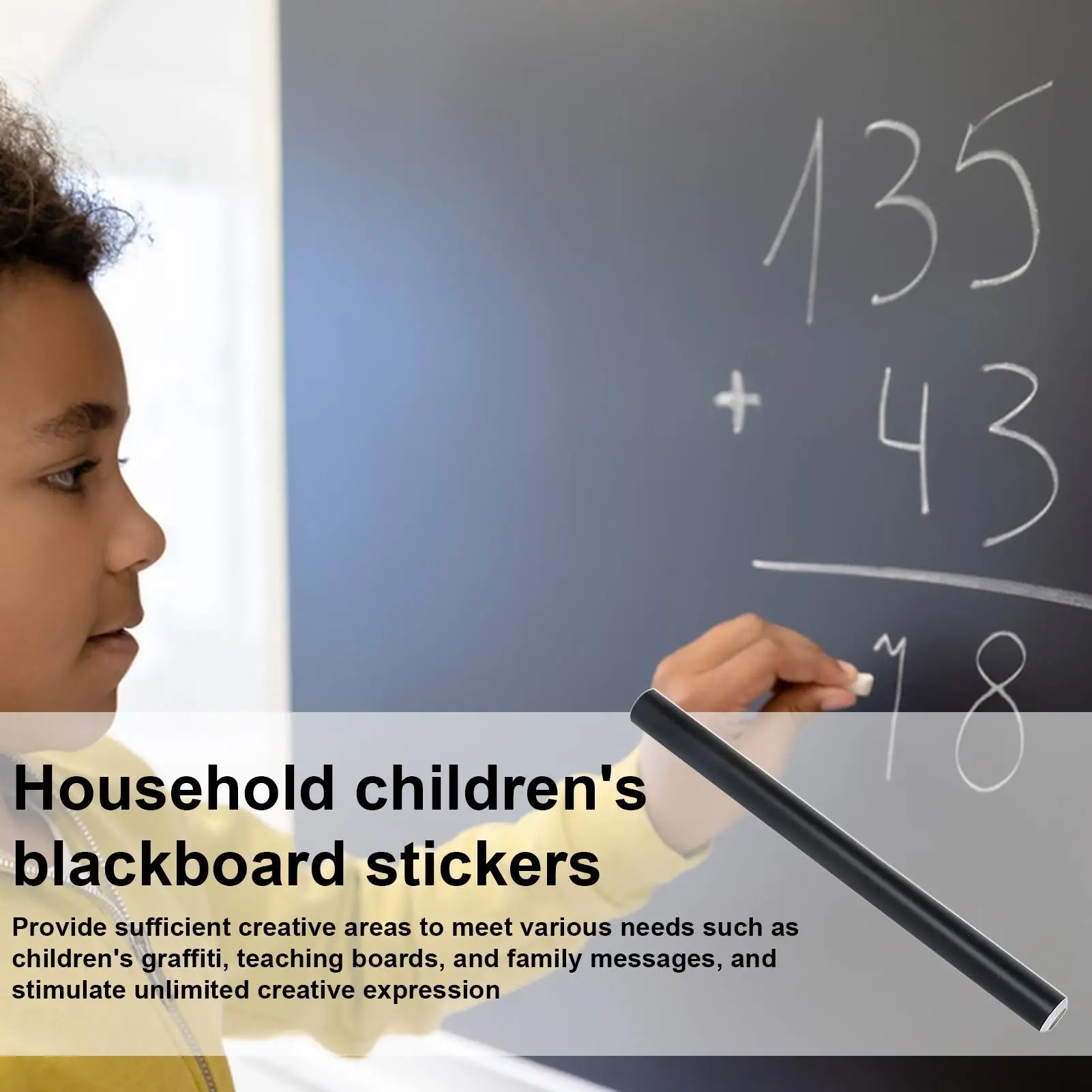 Chalkboard Wallpaper Stick And Peel Peel And Stick Chalk Paper Wall Decals Stickers Removable Erasable Black Board Decal For