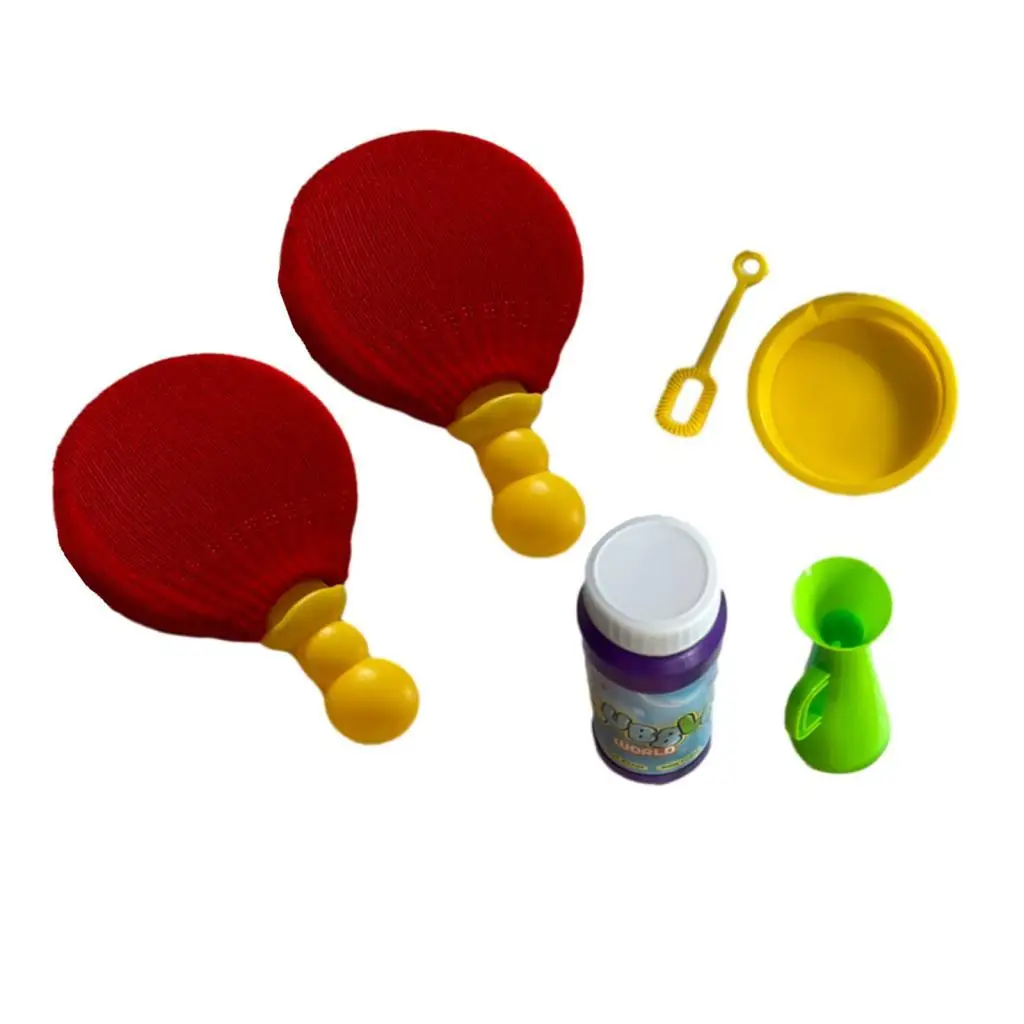 Unpoppable Bubbles Solution Toy Ping Pong Game with Soap Bubble Touchable