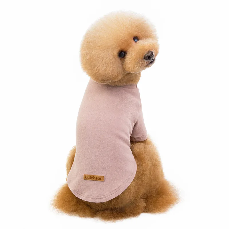 Pet Supplies Pet Clothes Cotton Bottoming Shirt Dog Housewear T-shirt Teddy Dog Pajamas