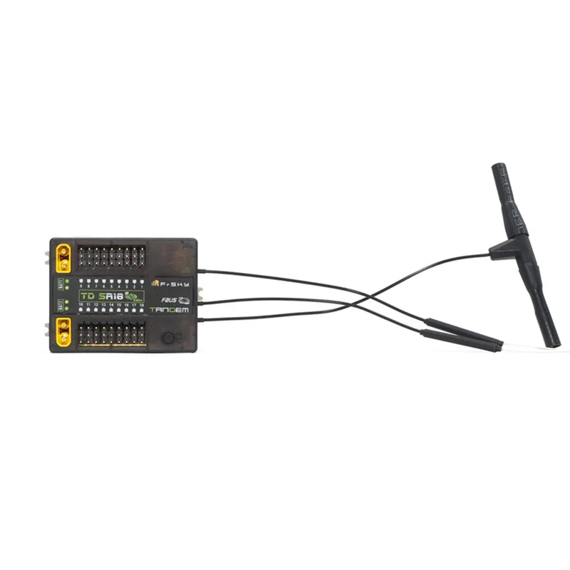 Frsky TD SR18 Tandem  dual-band receiver 2.4Ghz / 900Mhz Built-in Advanced Stabilization Functions / Black-Box For Toys Parts