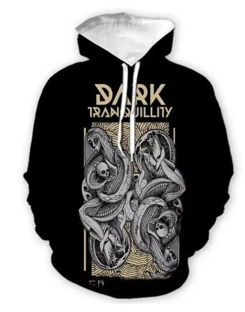 New Men/Womens Dark Tranquillity Band Funny 3D Print Fashion Tracksuits Crewneck Couple hoodie Joggers Pants + Hoodies