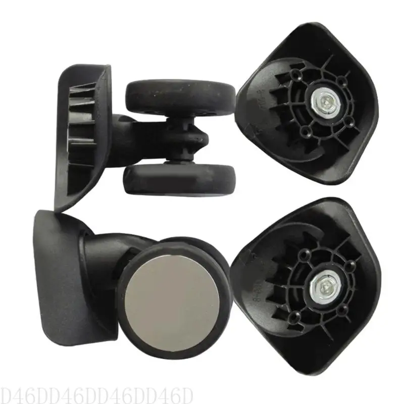 

D46D 1 Pair Versatile Usage Replacement Luggage Wheel A83 Double Row Suitcase Parts for Various Terrains
