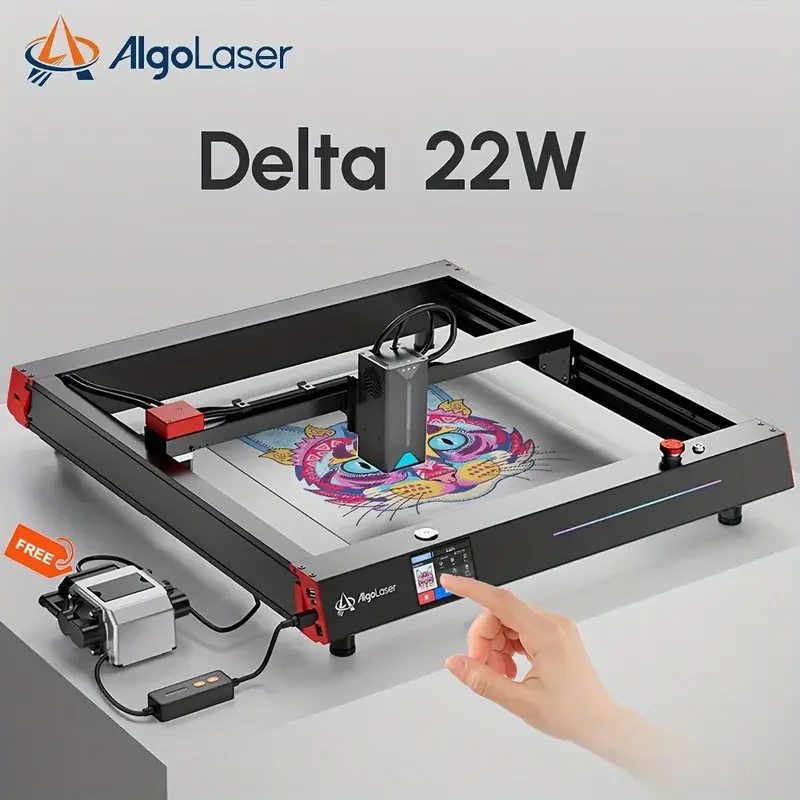 AlgoLaser Delta Powerful CNC Wood Engraver Cutter Woodworking DIY Tools Wifi Phone Offline Laser Metal Engraving Cutting Machine