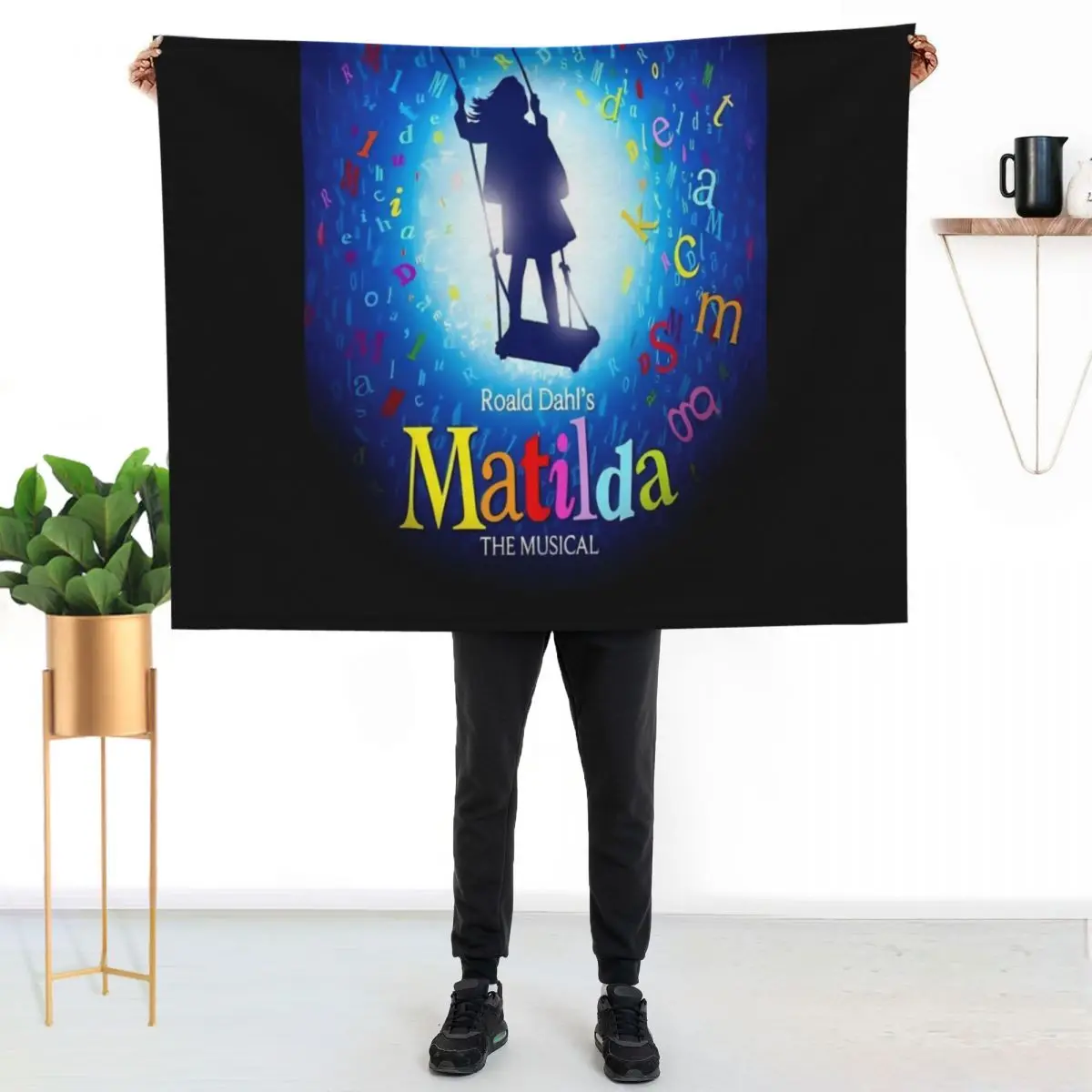 

Matilda musical Throw Blanket Warm Napping Blanket for Office Couch Bed