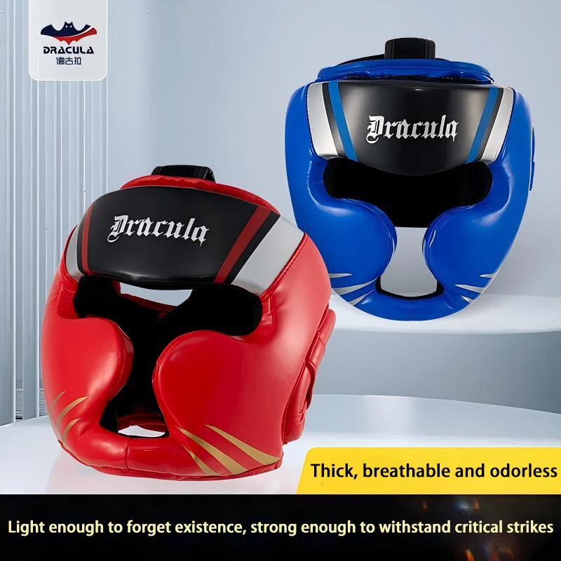 

Боксерский шлем для взрослых и детей, защита головы для саньда, единоборств, муай-тай, тхэквондо, тренировок, полнолицевая защита головы