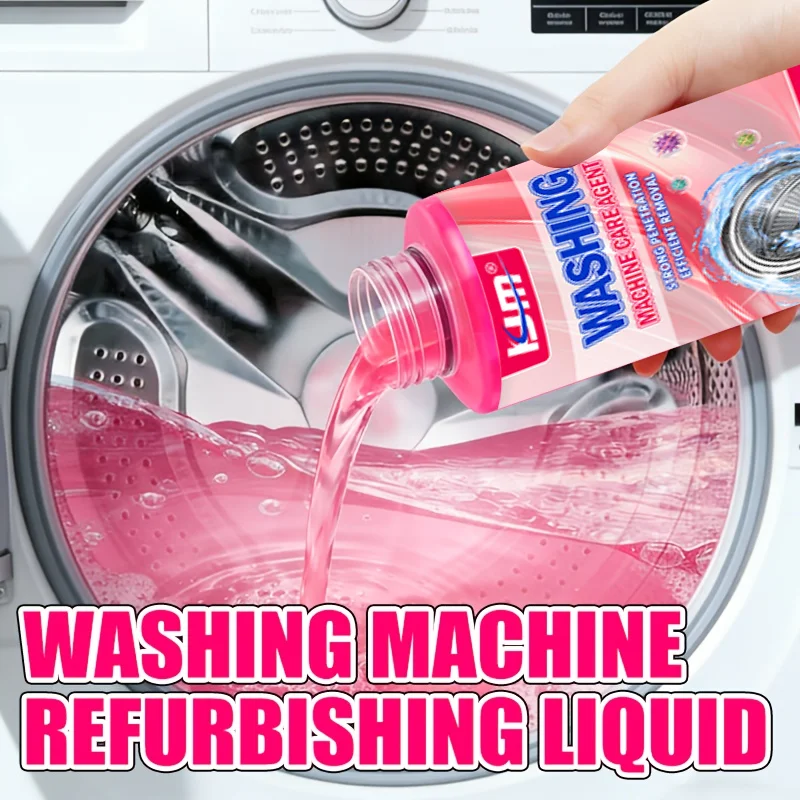 KJM Washing Machine Tub Cleaner Drum Polish No Soak Washer Care Liquid For Residue Removal Stainless Steel Inner Barrel