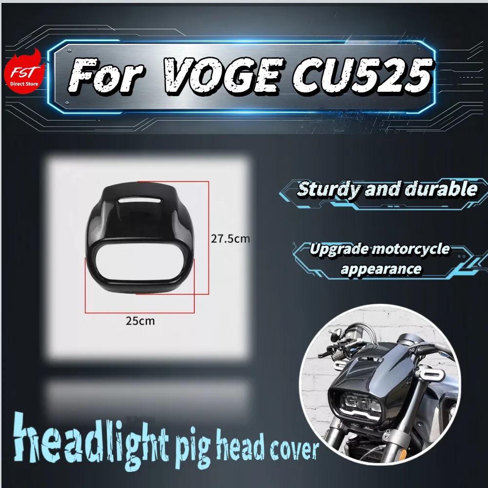For Voge CU525 Motorcycle Retro Front Headlight Fairing Original Style Windshield Cowling Decor Accessories