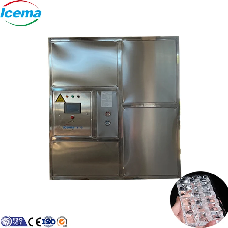 Professional Factory 3 Ton/day Industrial Ice Cube Making Machine Ice Machine Cube Maker Cube Ice Maker Machine for Hotel