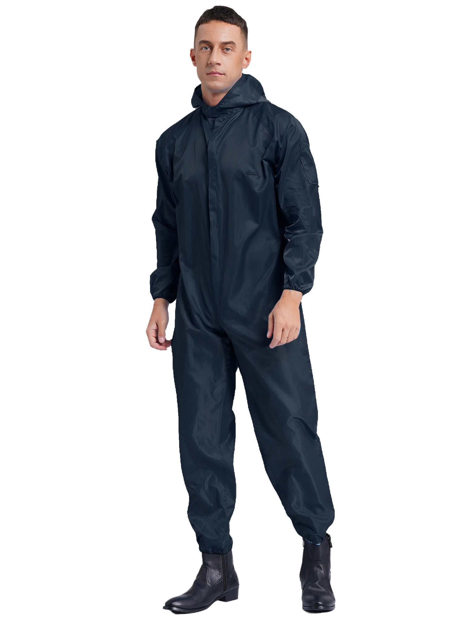 Felnőtt anti-static dustproof longue Viselet tömör Búbos Iskolaköpeny jumpsuits Műhely Szerelő Egyöntetű szp fedezze bodysuits