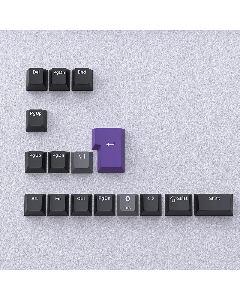 

Keycap mechanical keyboard three color matching PBT small full set of original 124 keys two-color magnetic axis