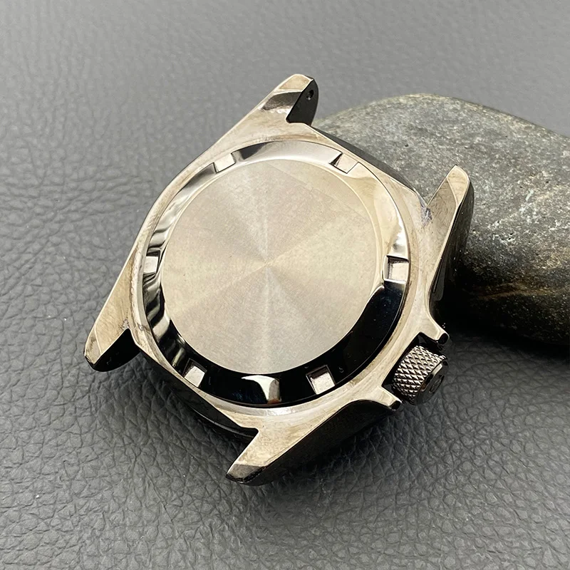 حافظة Mod SKX007 حافظة NH35 متضمنة تاج زجاجي كريستال الياقوت عند 3.0 لون المسدس يناسب NH34 NH35 NH36 حافظة ساعة رجالية