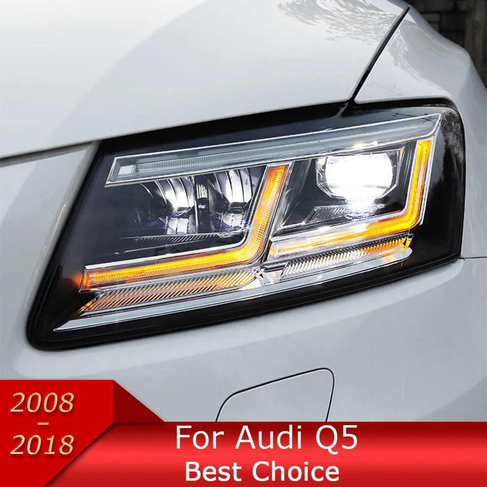 S*i様 【送料込み】アウディQ5 8R後期（前期モデル取付可）　左右LEDテー アウディ AUDI Q5 フルLEDヘッドライト オープニング機能付き 2008年
