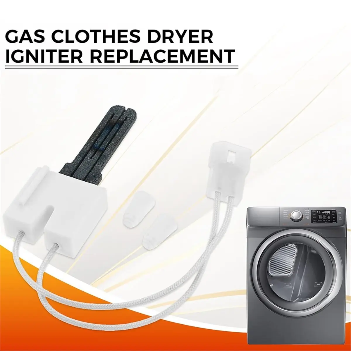 

A013 DC47-00022A Dryer Igniter for Dryer Bracketless Flat Style Ignitor Replacement for 31001556 WP33002789
