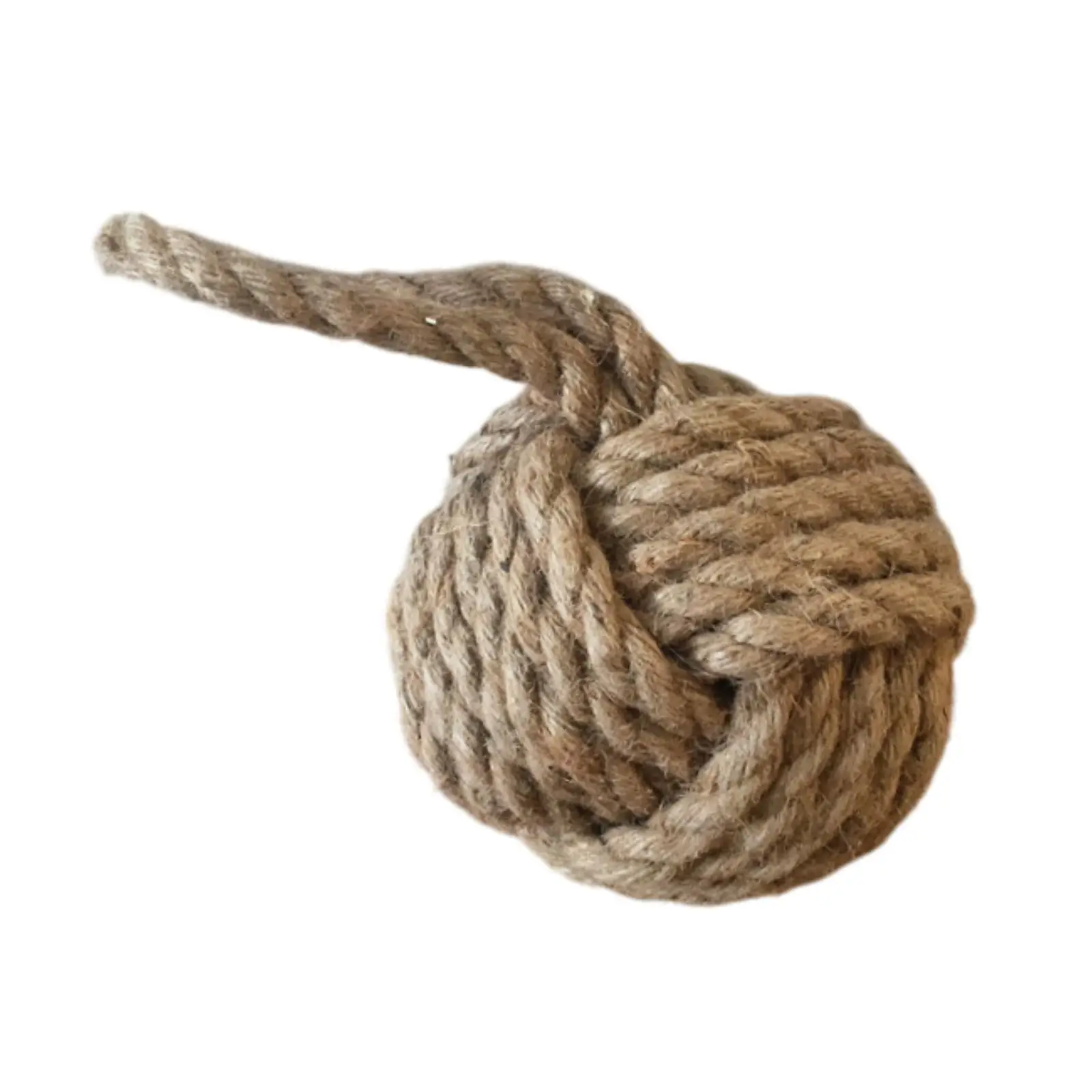 Nautical Rope Door Stopper Weighted Cotton Linen Bag Doorstop for Interior Door Protection Home Office Bedroom Decoration