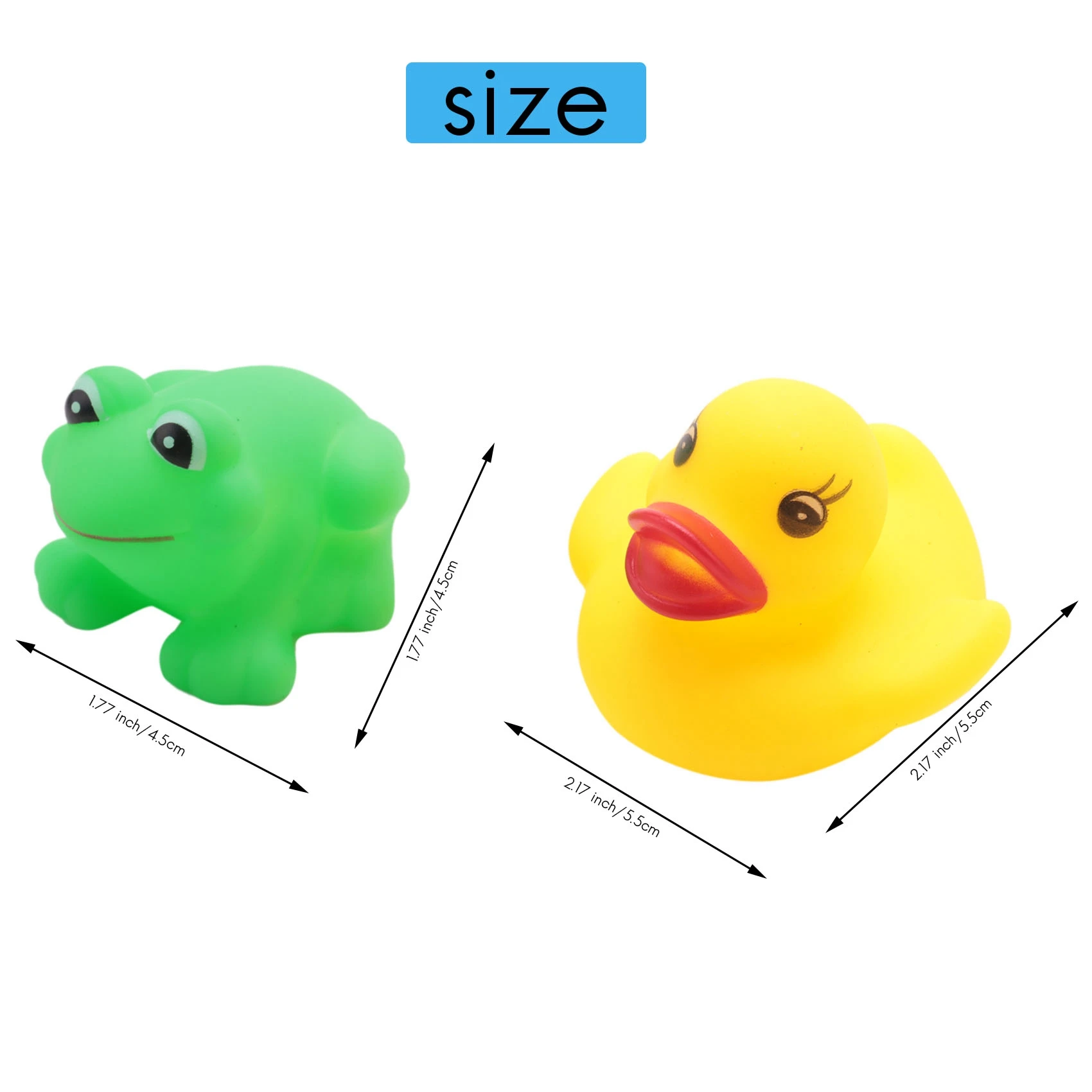 1 set of Frogs & Ducks 5Pcs+5Pcs Toys