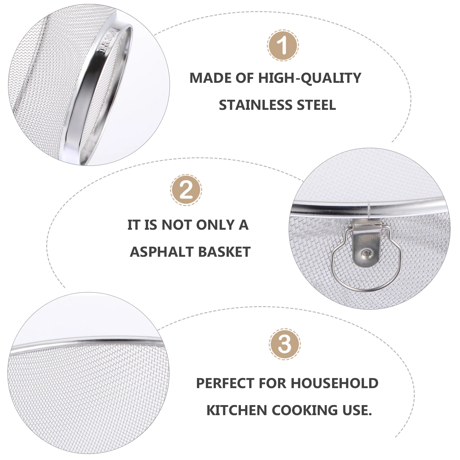 

Stainless Steel Vegetable Basket Sieve Kitchen for Rice Noodle Drainer Fruits Wash Sink H held Strainer Sifter Vegetable