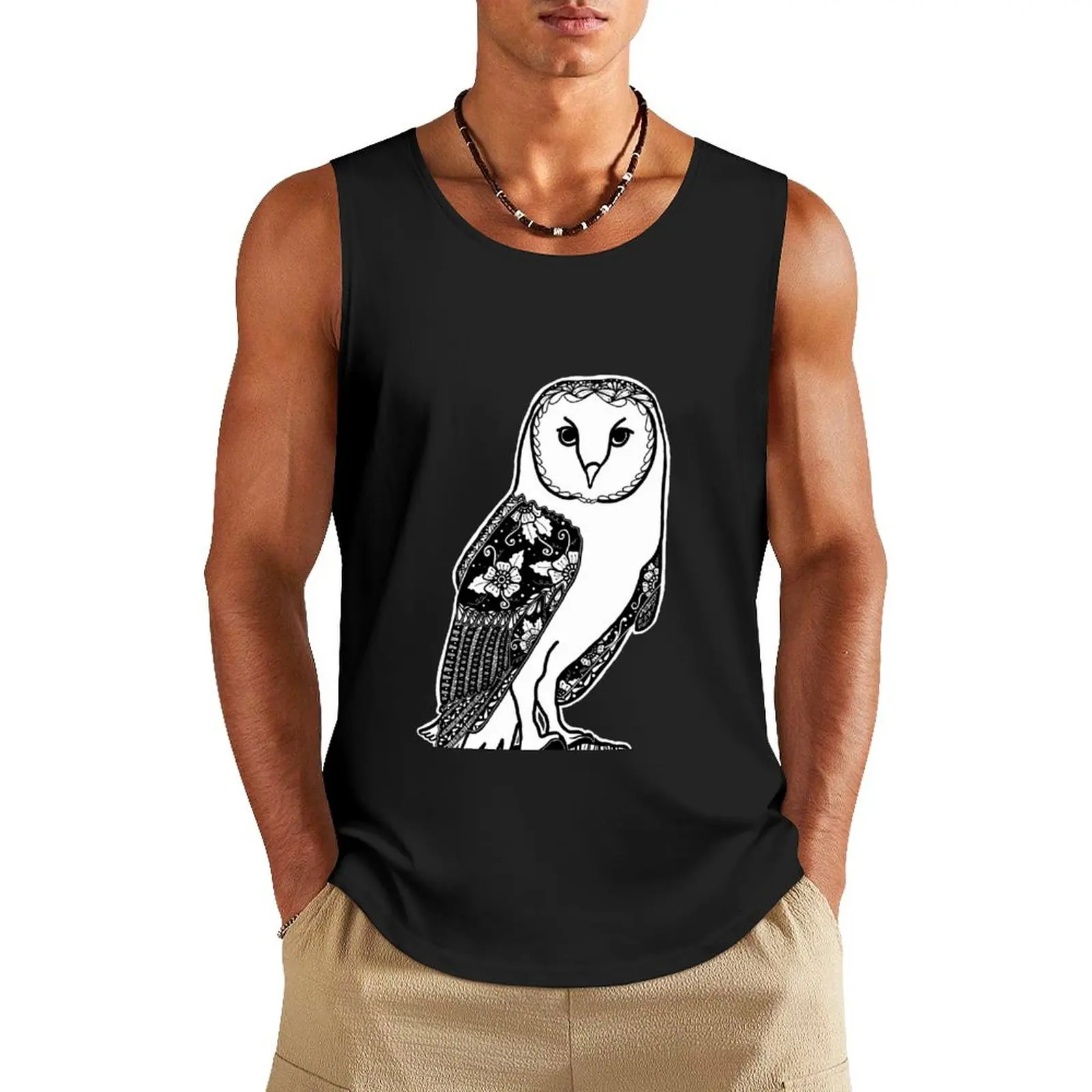 

Owl Floral Zentangle Tank Top Bodybuilding clothing man fashion 2025 man
