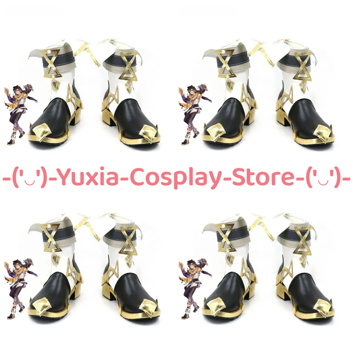 

Юксиакосплей! Genshin Impact Sethos обувь для косплея аниме игровой персонаж реквизит ботинки из искусственной кожи Хэллоуин карнавальный костюм для вечеринки