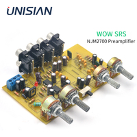 UNISIAN 3D SRS Preamplifier  NJM2700 Audio Processor 4.1 Channel Tone control Board