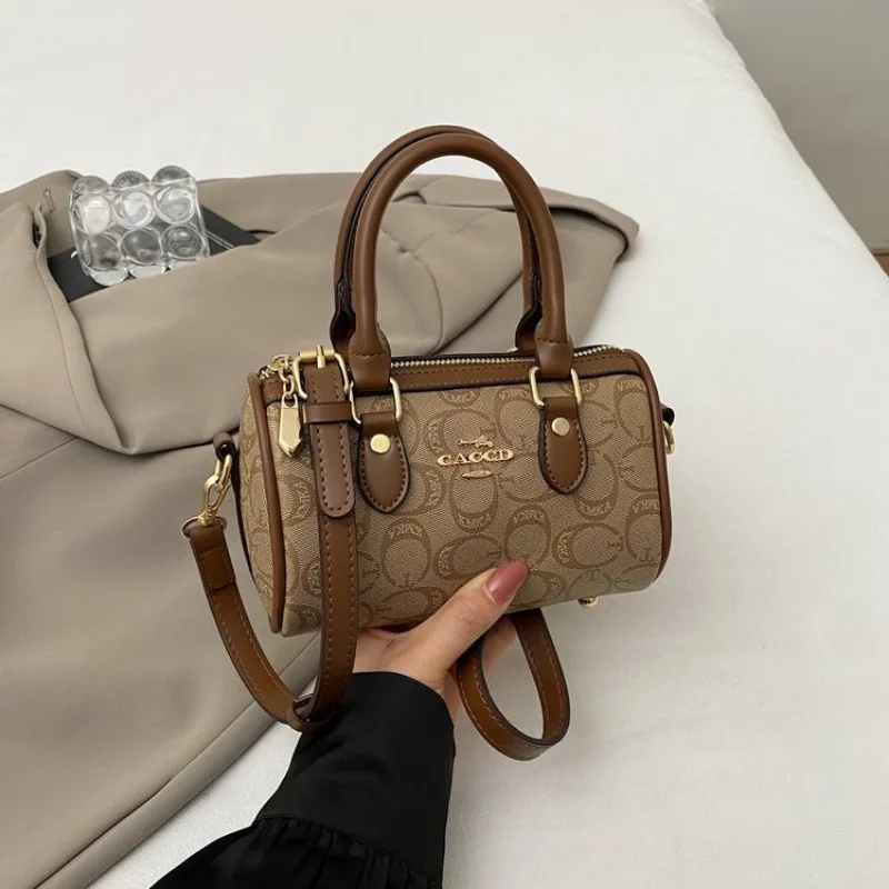 

Elegant Woven Diaper Bag Women's Bag One Shoulder Bookstore Browse Multi-Pocket Exquisite Portable Trendy Simple Versatile Chic